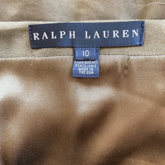 Ralph Lauren suede black label skirt size 10 - Picture 6 of 8